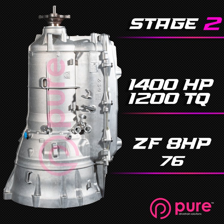 PURE ZF 8HP76 STAGE 2 TRANSMISSION UPGRADE 1400HP/1200TQ