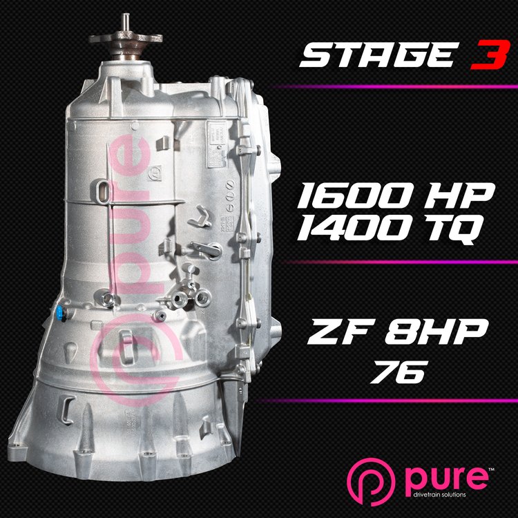 PURE ZF 8HP76 STAGE 3 TRANSMISSION UPGRADE 1600HP/1400TQ