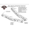 ADJUSTABLE REAR ARMS JEEP GRAND CHEROKEE 2011-2022