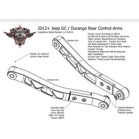 Thumbnail for ADJUSTABLE REAR ARMS JEEP GRAND CHEROKEE 2011-2022